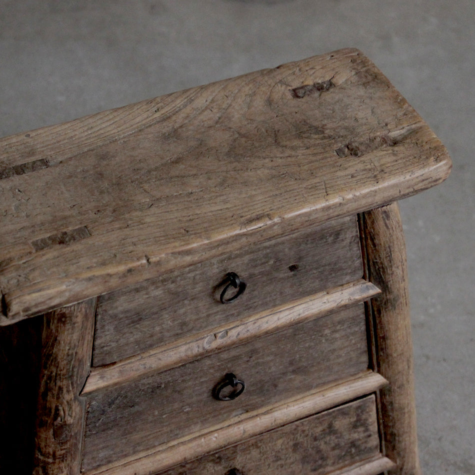 Shanxi 130 Year Old Elm 3 Drawers Sideboard 7900722