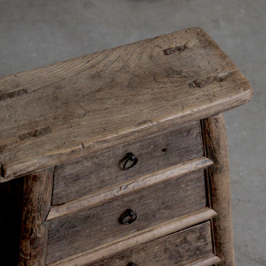 Shanxi 130 Year Old Elm 3 Drawers Sideboard 7900722