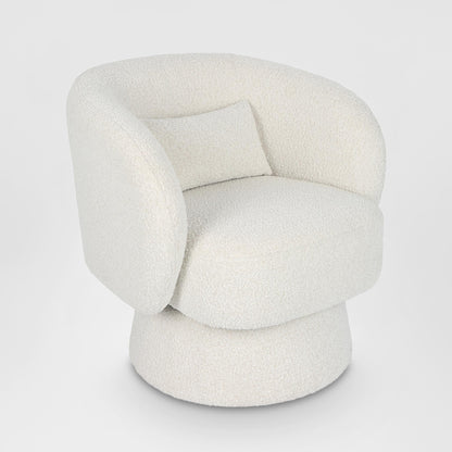 Selena Swivel Chair Vanilla Boucle