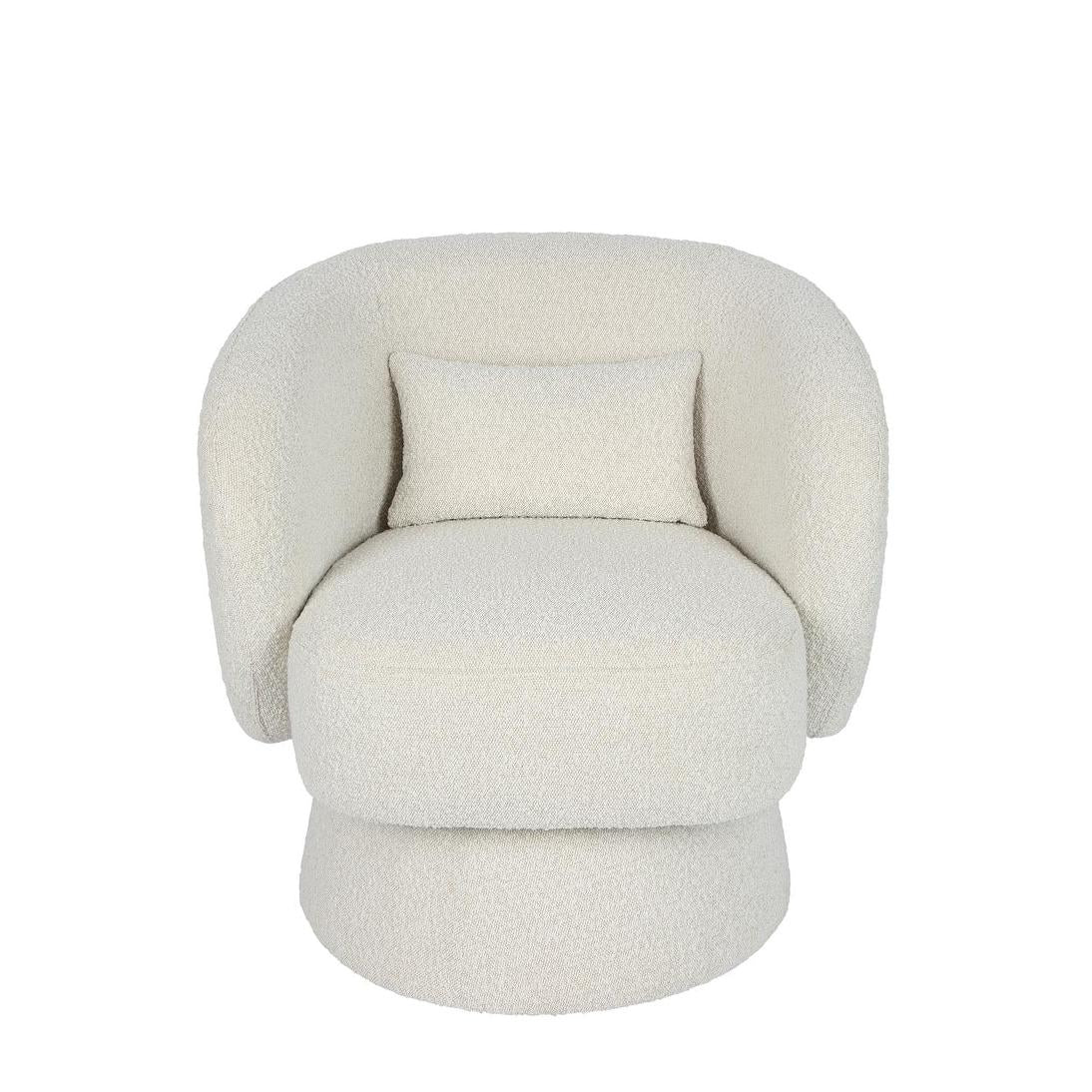Selena Swivel Chair Vanilla Boucle