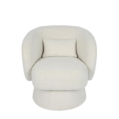 Selena Swivel Chair Vanilla Boucle