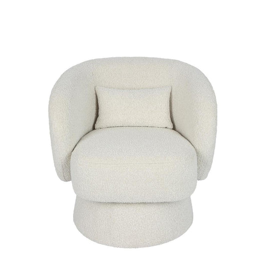 Selena Swivel Chair Vanilla Boucle