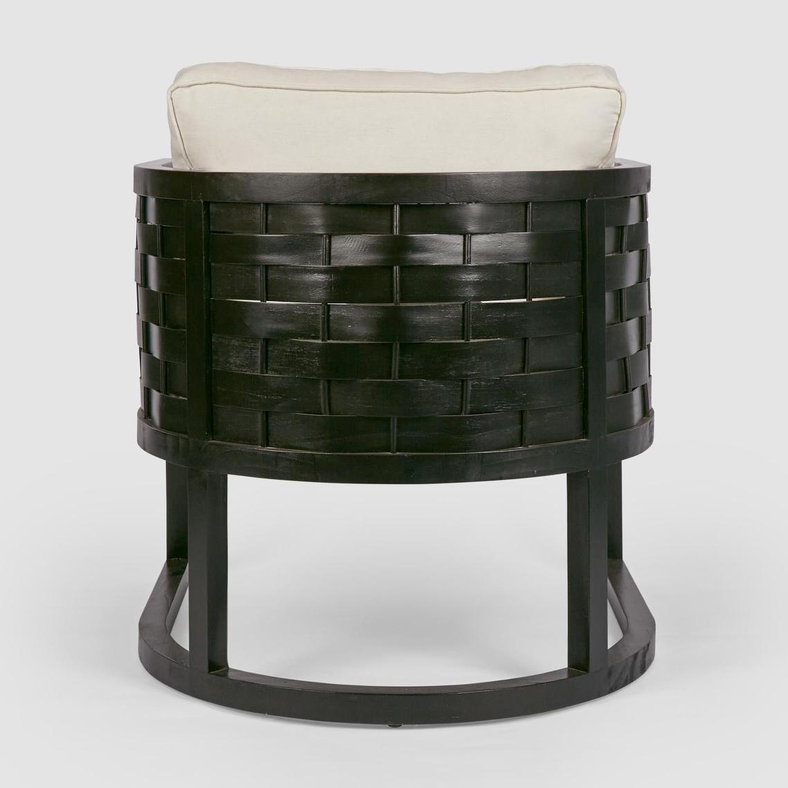 Weave Occasional ArmChair Black