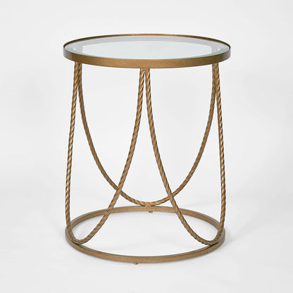 Palais Round Side Table Gold