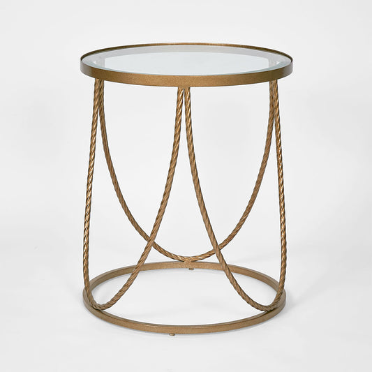 Palais Round Side Table Gold