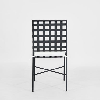 Sheffield Dining Chair Outdoor with White Cushion
