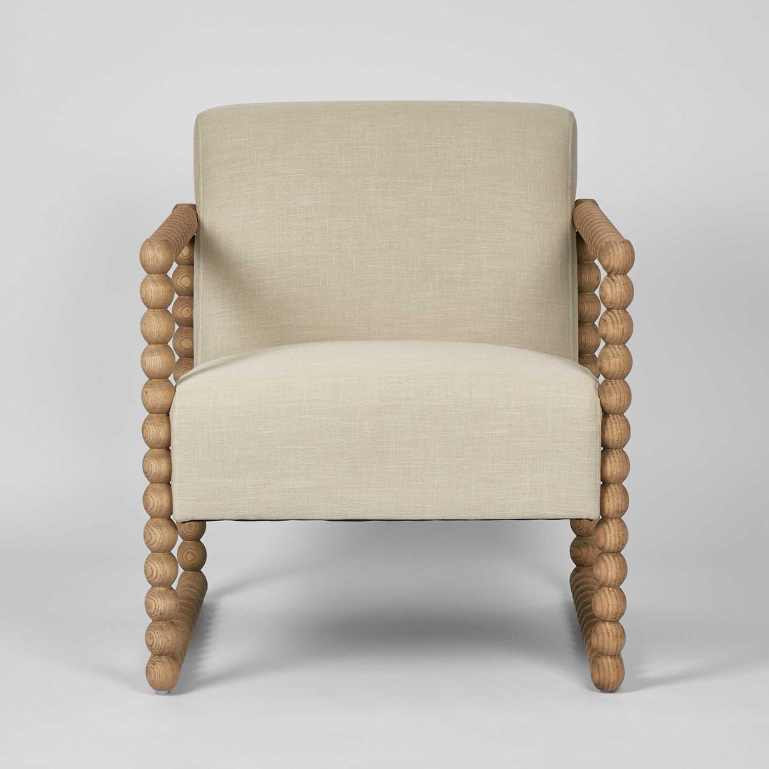 Bobbin Oak ArmChair Natural/Linen