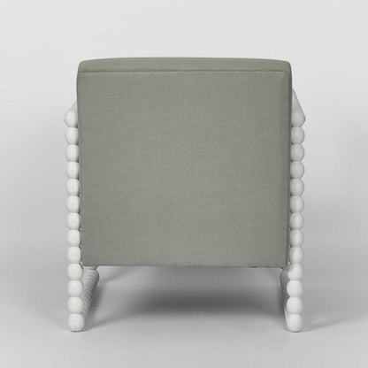 Bobbin Oak ArmChair White/Seafoam
