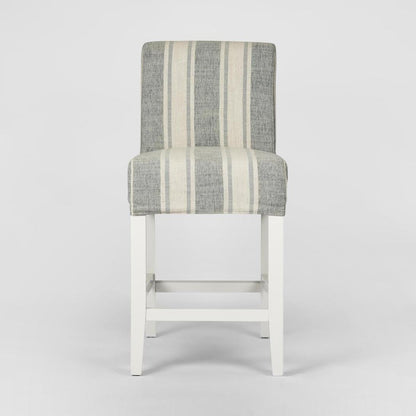 Slip Cover Only - Ville Blue/White Stripe (Counter Stool)