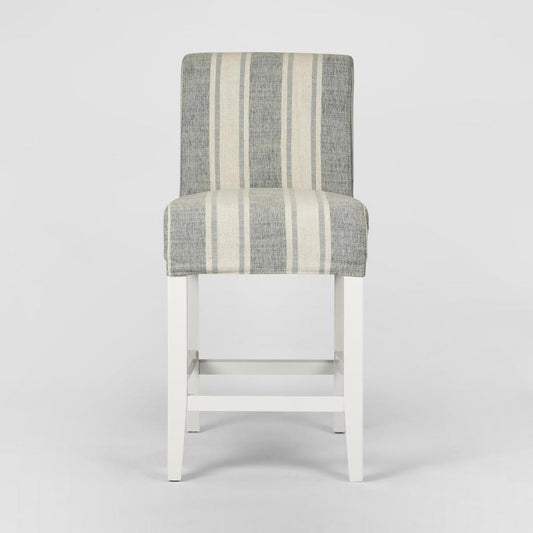 Slip Cover Only - Ville Blue/White Stripe (Counter Stool)