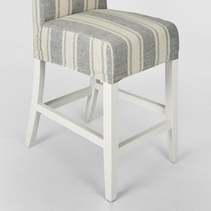 Slip Cover Only - Ville Blue/White Stripe (Counter Stool)