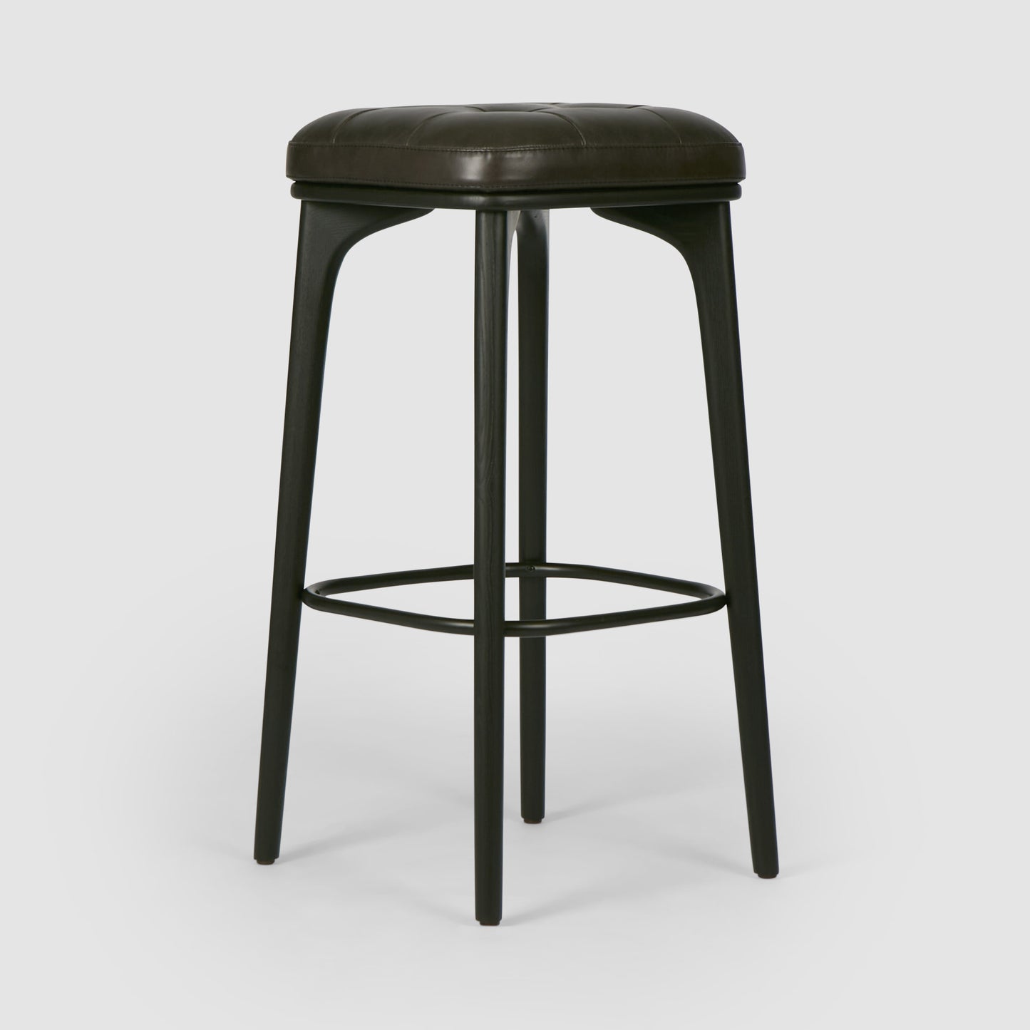 Carlton Leather Bar Stool Black