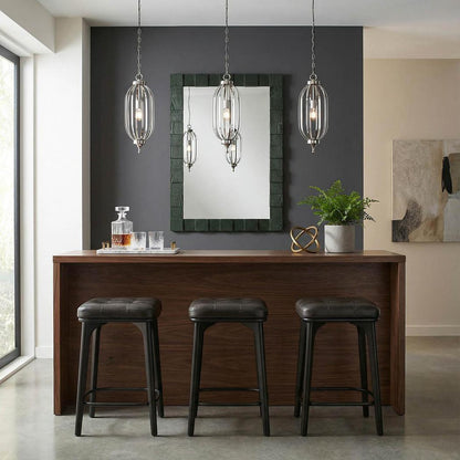 Carlton Leather Counter Stool Black