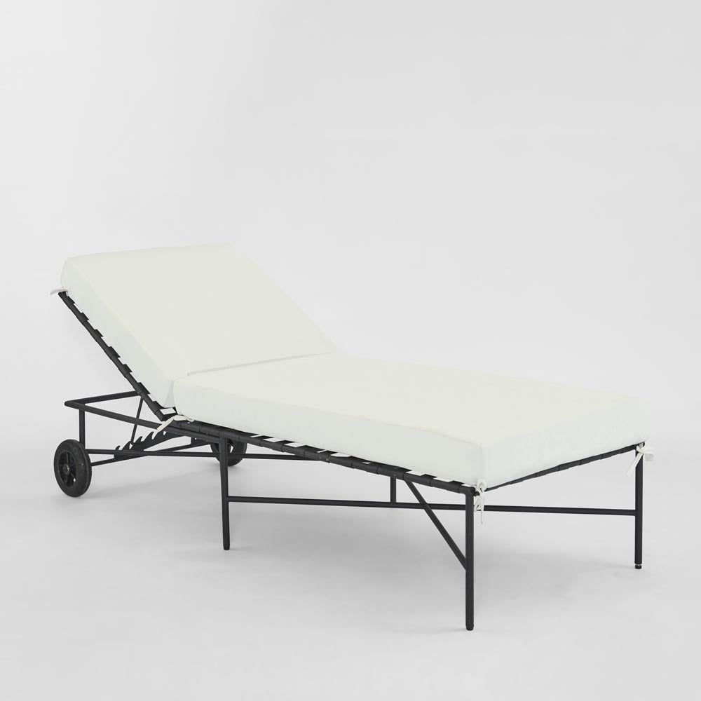 Sheffield Sunlounge Outdoor with White Cushion
