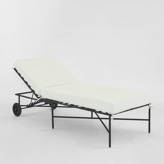 Sheffield Sunlounge Outdoor with White Cushion