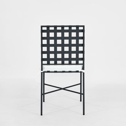 Sheffield Dining Chair Outdoor with White Cushion