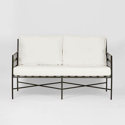 Sheffield Sofa Outdoor 2 Seater White Cushions