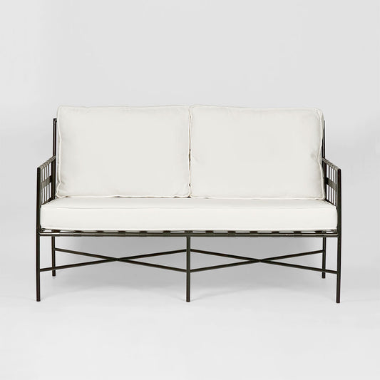 Sheffield Sofa Outdoor 2 Seater White Cushions