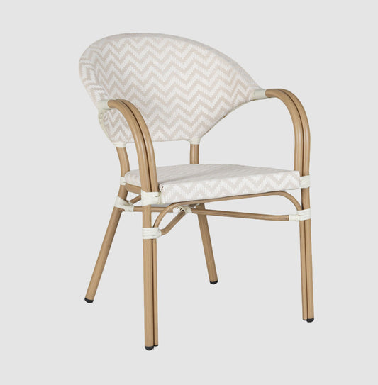 Cannes Outdoor Aluminium Armchair Taupe