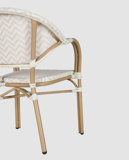 Cannes Outdoor Aluminium Armchair Taupe