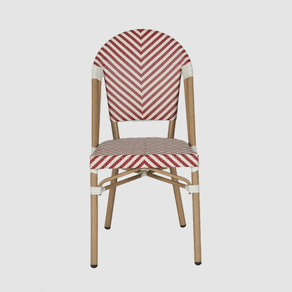 Cannes Outdoor Aluminium Chair Red & White