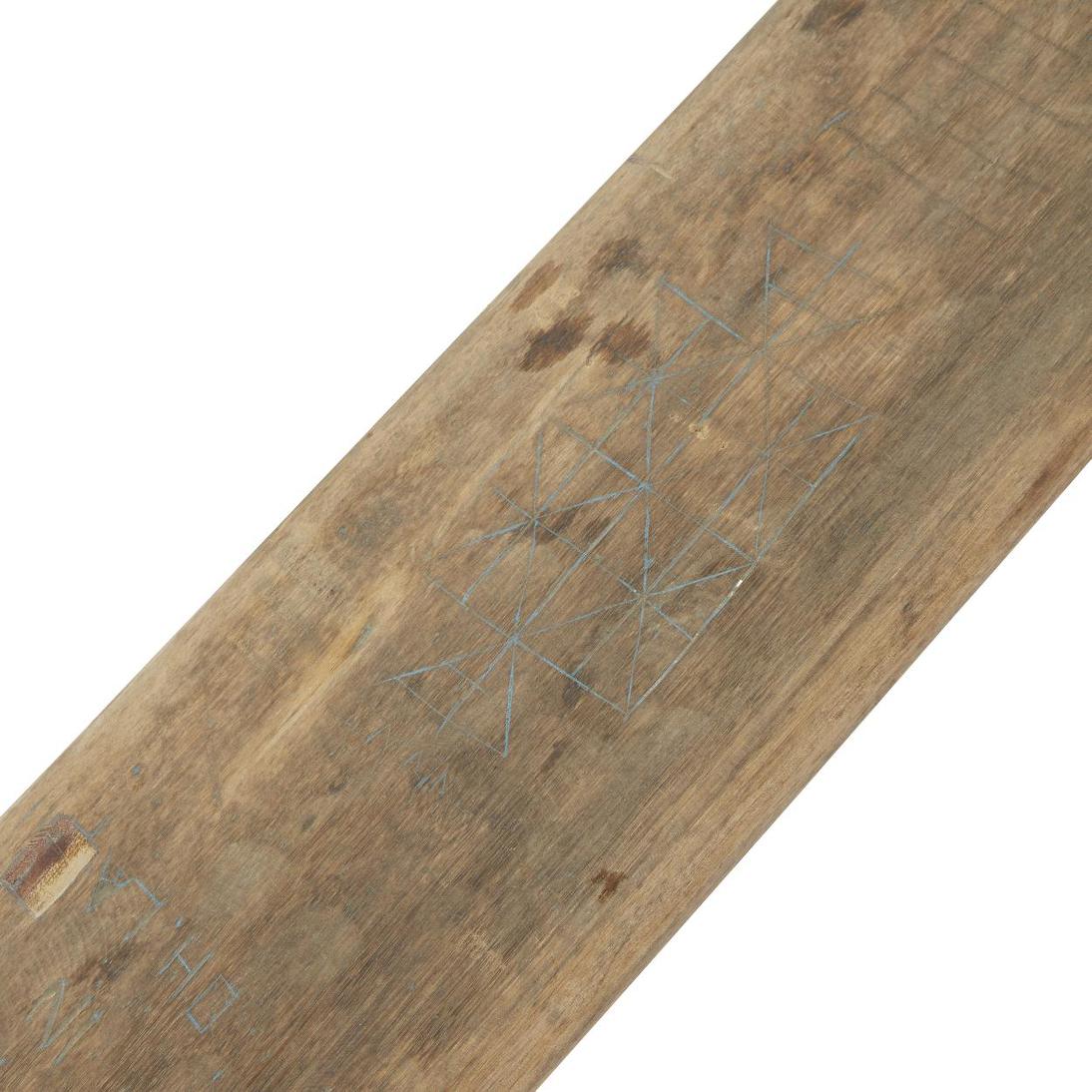 Long Recycled timber vintage Teak Bench