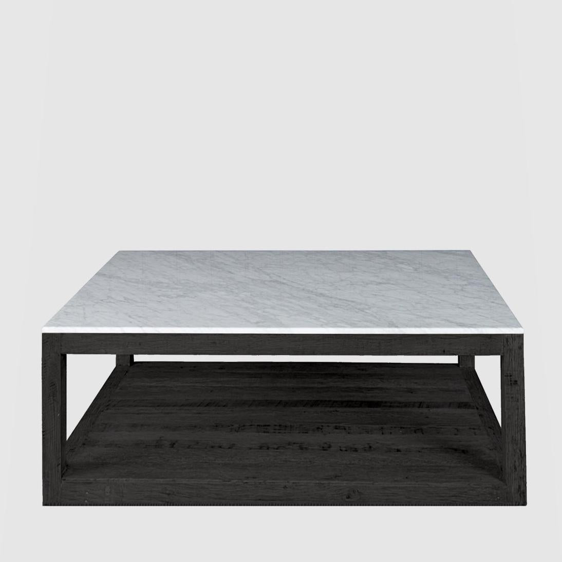 Denver Marble Coffee Table Black & White