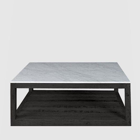 Denver Marble Coffee Table Black & White