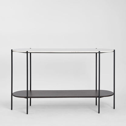 The James Marble Console Large Black/White