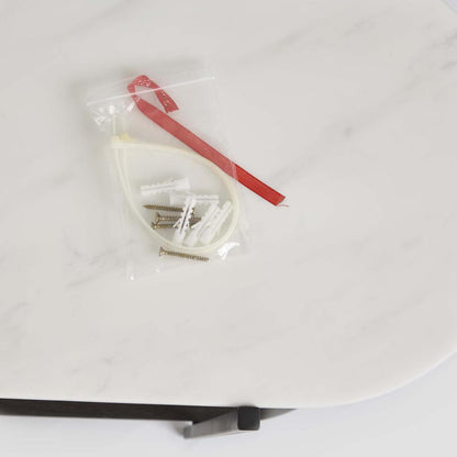 The James Marble Console Large Black/White