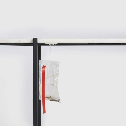 The James Marble Console Black/White Marble