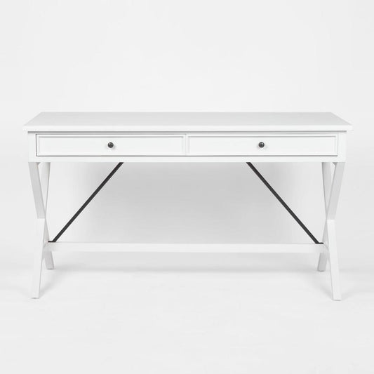Amos Oak Desk White
