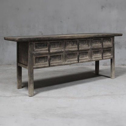 Shanxi 215cm Console Table with Drawers 130 Years Old