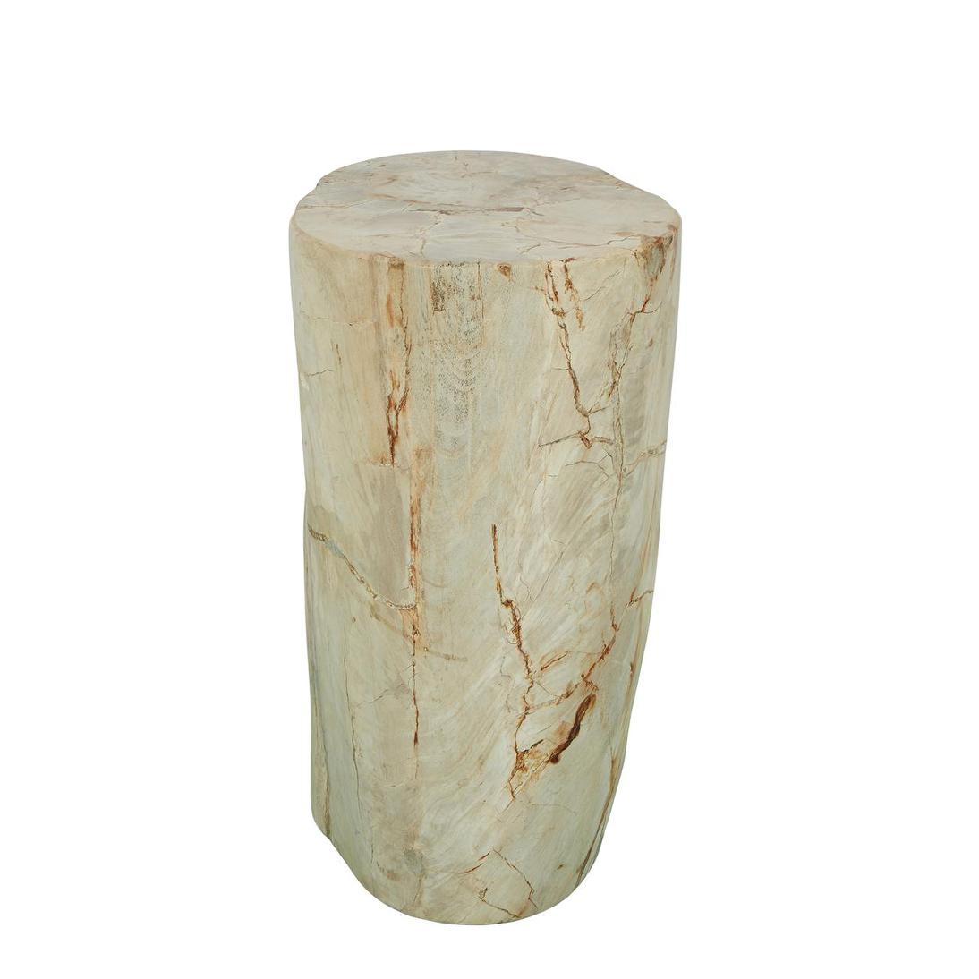 Binga Petrified Wood Stool 50cm