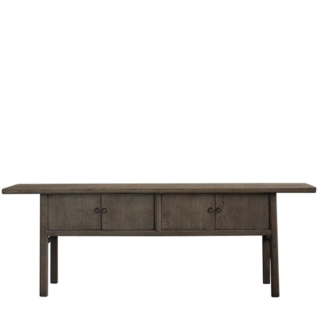 Henan Fruit Wood 130 Year Old Wooden 4 Door Console