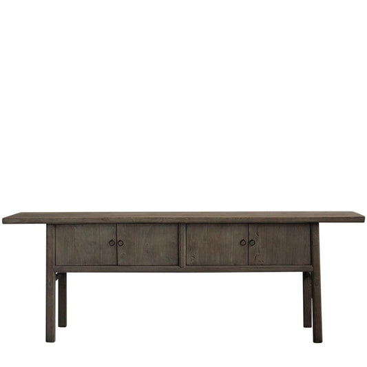 Henan Fruit Wood 130 Year Old Wooden 4 Door Console