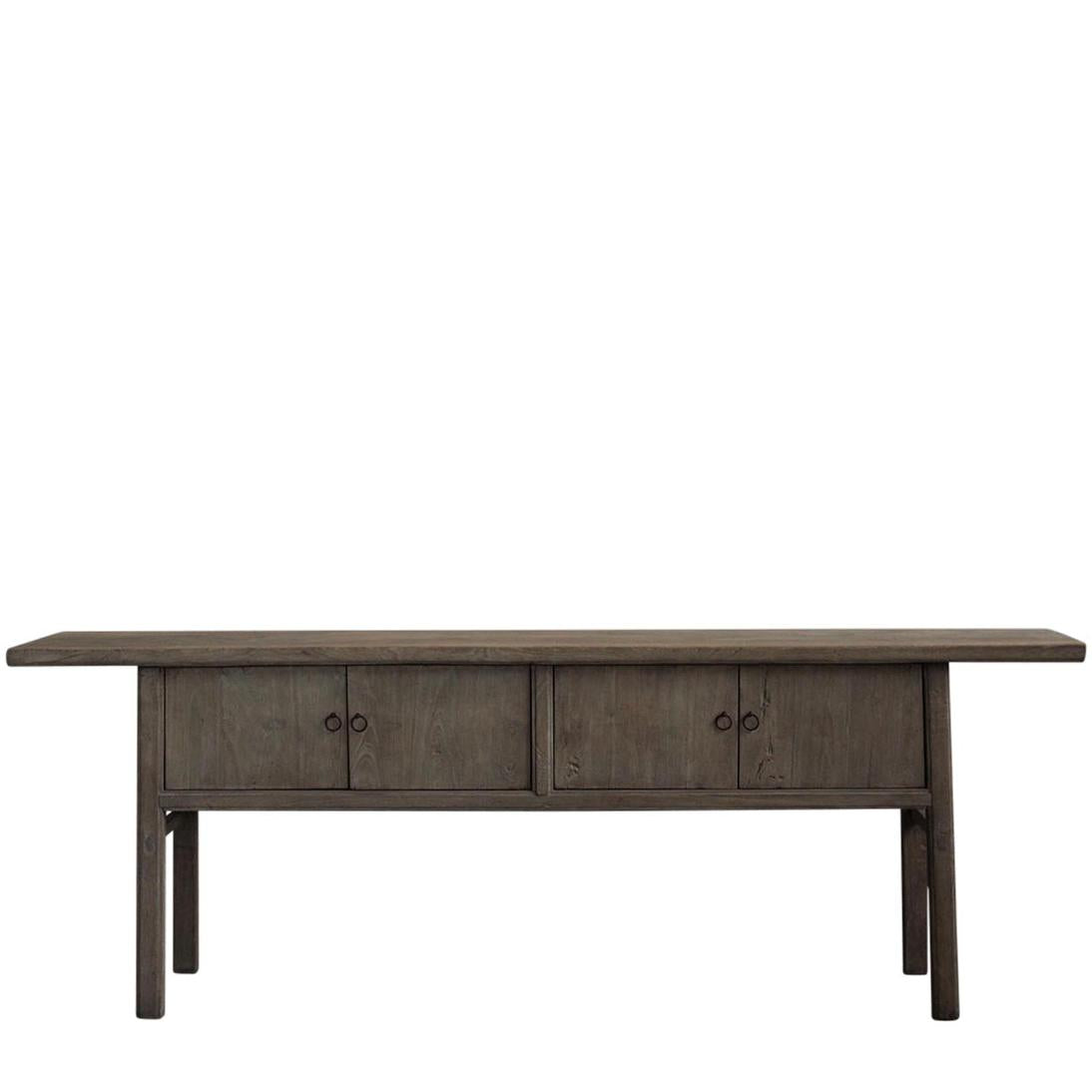 Henan Fruit Wood 130 Year Old Wooden 4 Door Console