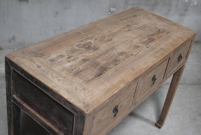 Henan 110cm Console Table with Drawers 130 Years Old