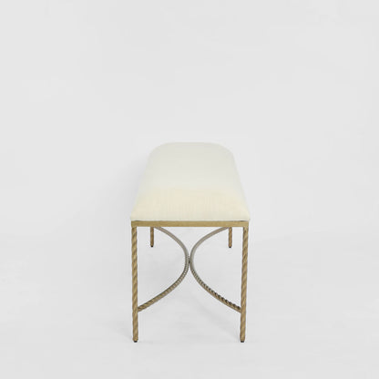 Palais Bench Gold & Linen