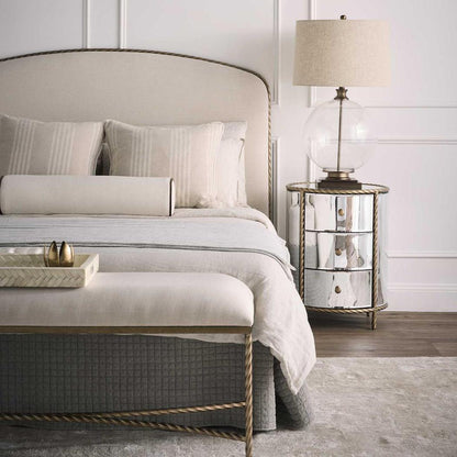 Palais Bedside 3 Drawer Mirror & Gold