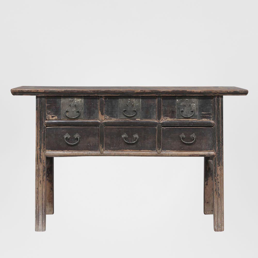 Shanxi 140cm Console Table with Drawers 150 Years Old