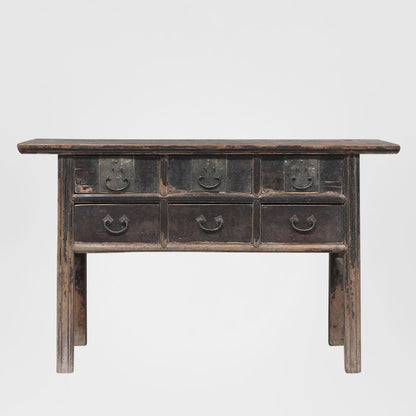 Shanxi 140cm Console Table with Drawers 150 Years Old