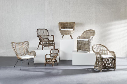 Mauritius Wicker Arm Chair with Cushion