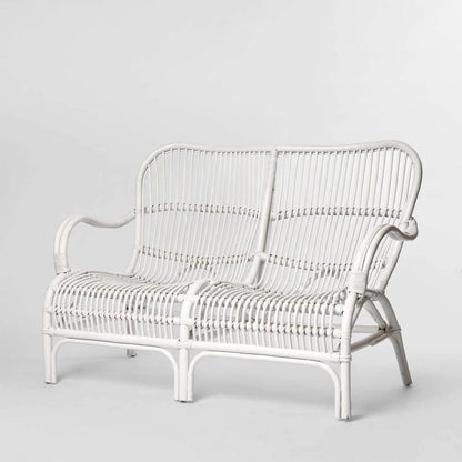 Seville Rattan Two Seater White