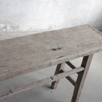 120 Years Old Elm Wood Console No. 3