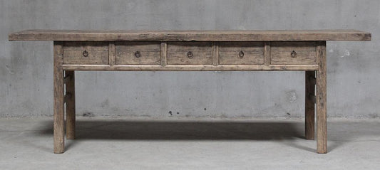 Shanxi 244cm Console Table with Drawers 130 Years Old