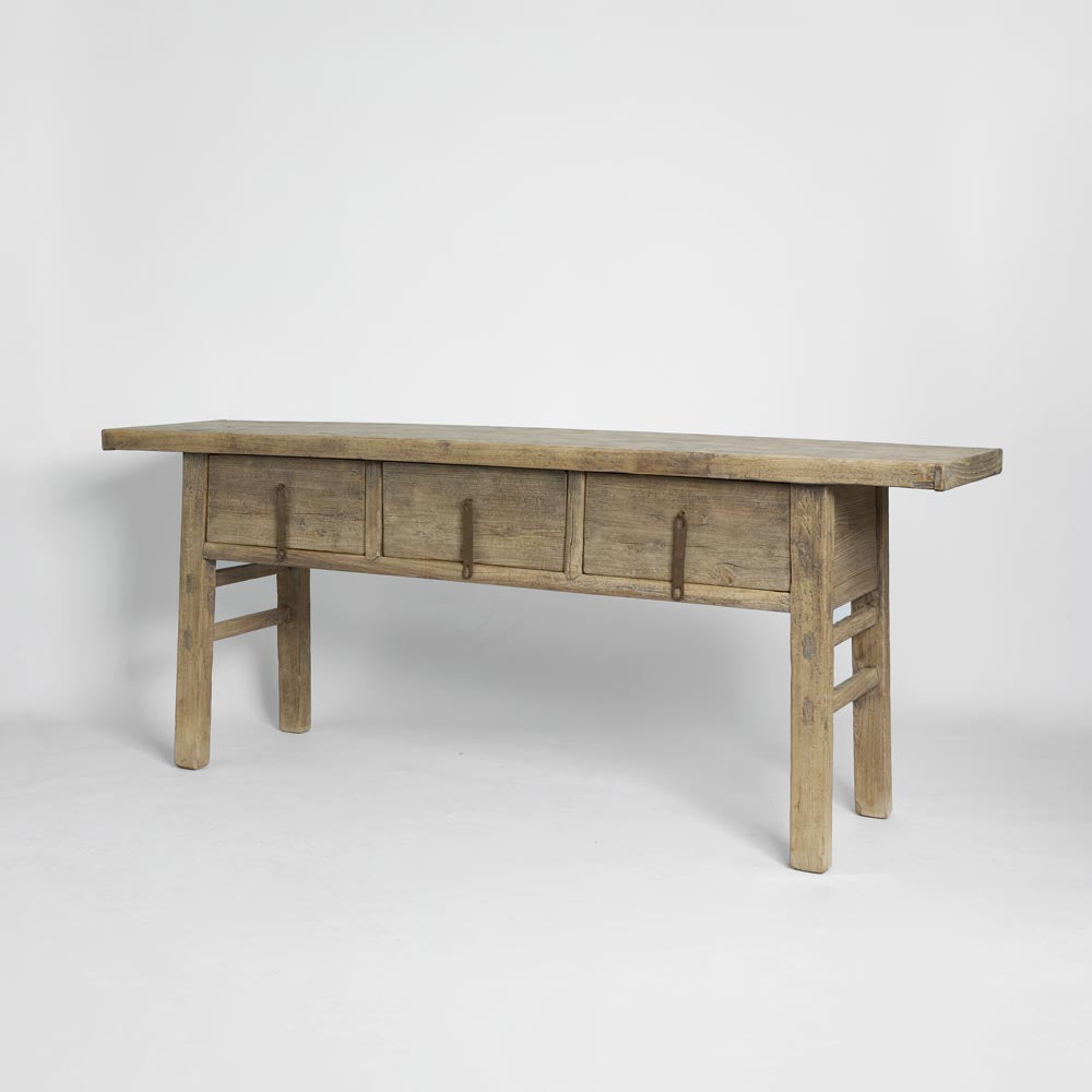 Shanxi 206cm Console Table with Drawers 150 Years Old