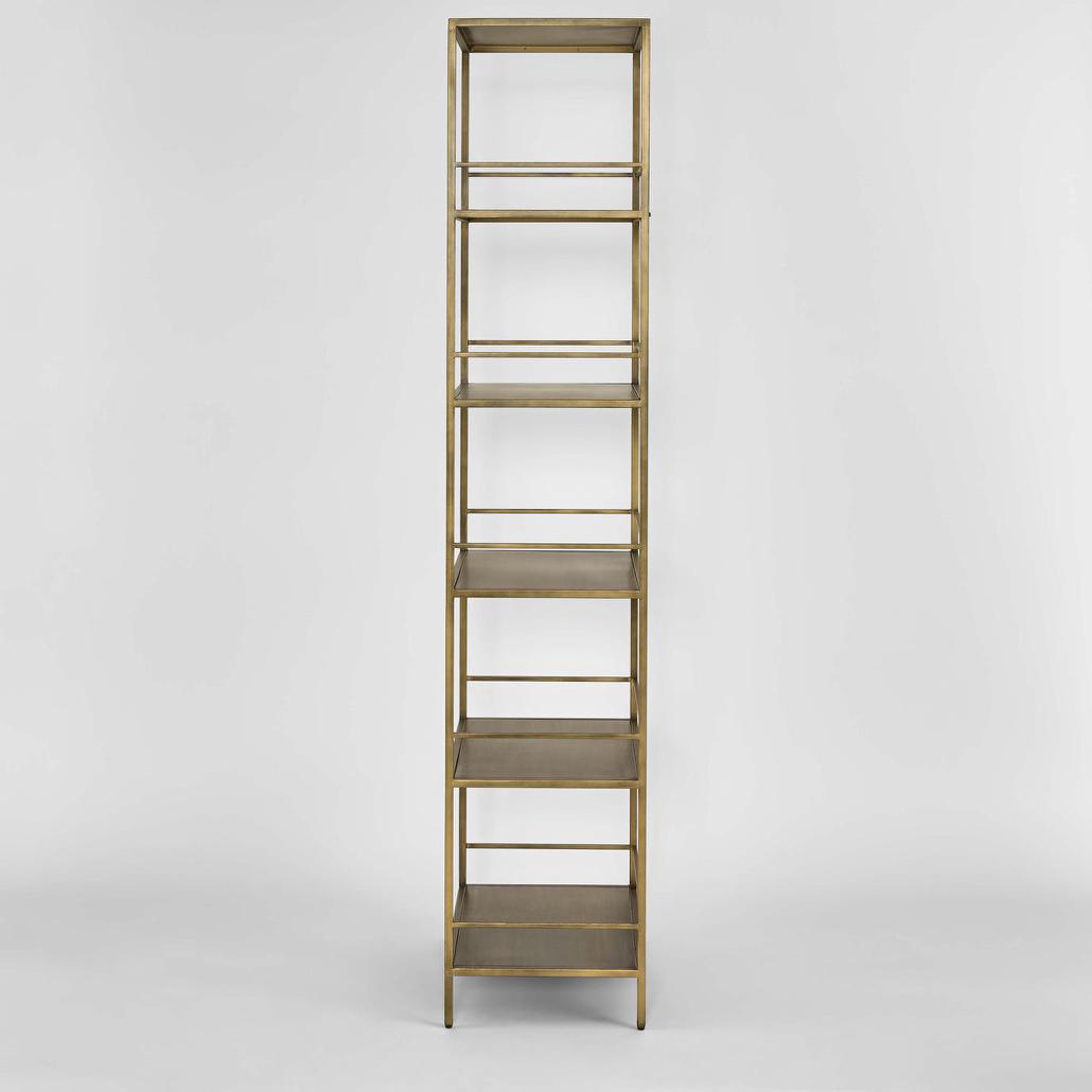 Burnley Shelf 5 Tier Brass