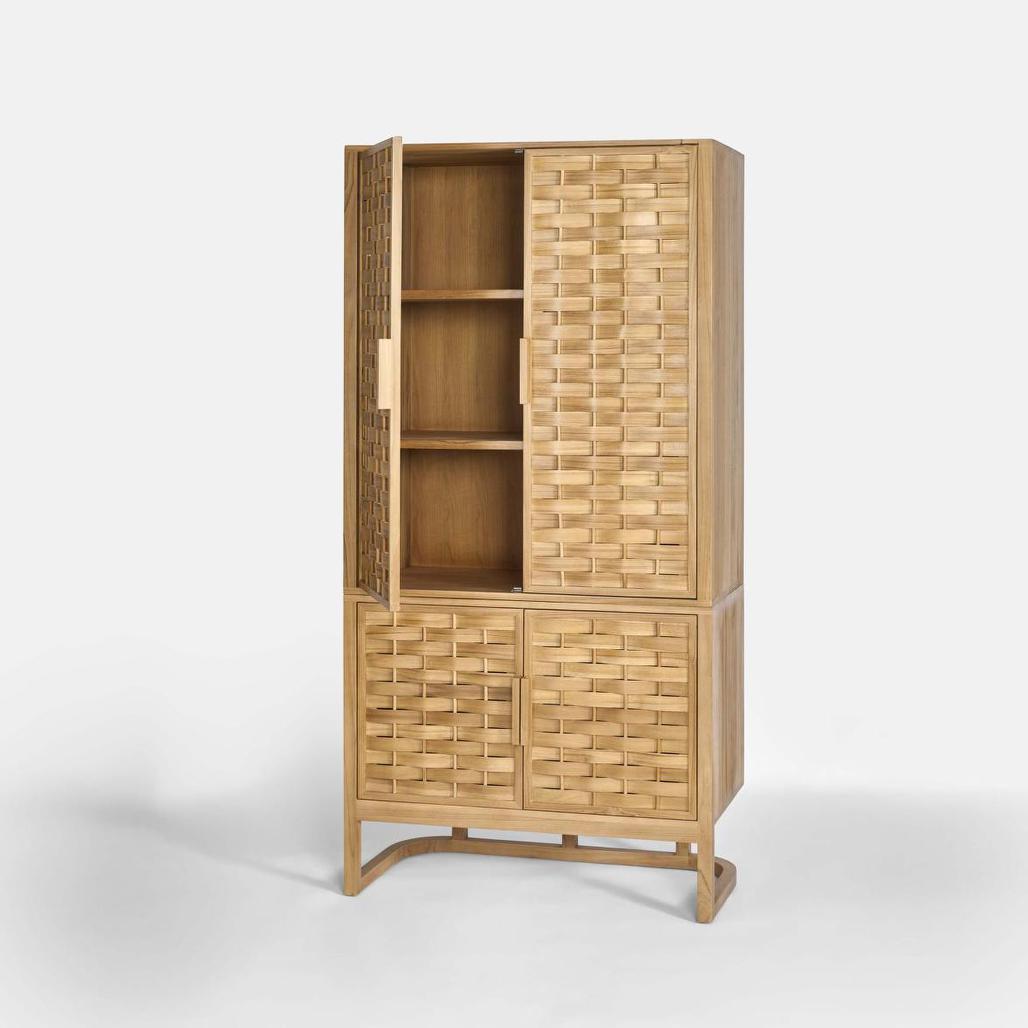 Weave 2 Door Hutch Natural