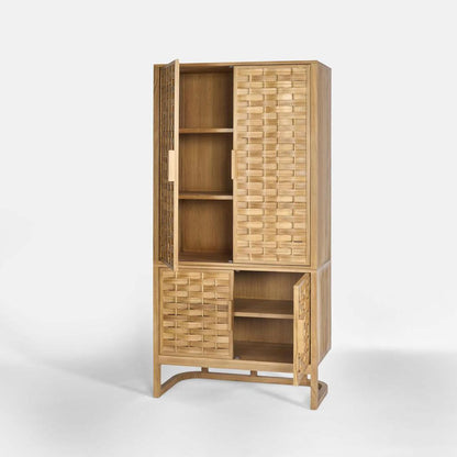 Weave 2 Door Hutch Natural